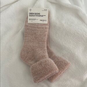 Forever 21 Blush Crew Socks